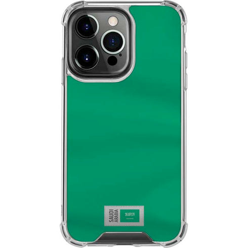 Saudi Arabia Soccer Flag iPhone 16 Pro Clear Case